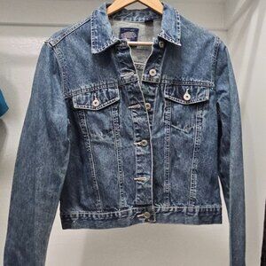 Faded Glory Cropped w/Pockets Jean Jacket